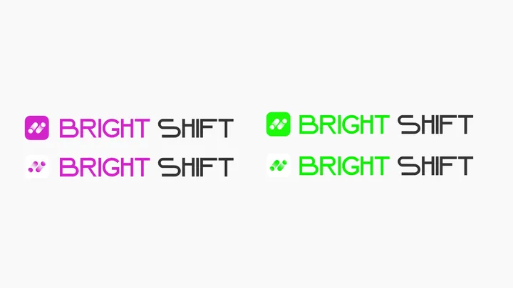 Bright Shift: варианты логотипа