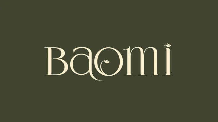 Логотип BAOMI — импортёр натуральной косметики и БАДов из Южной Кореи